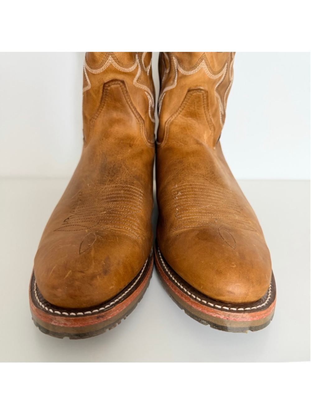Double-H Dylan Work Boots Old Town Folklore Leather Cowboy Western Men's Size 14 - Picture 7 of 15